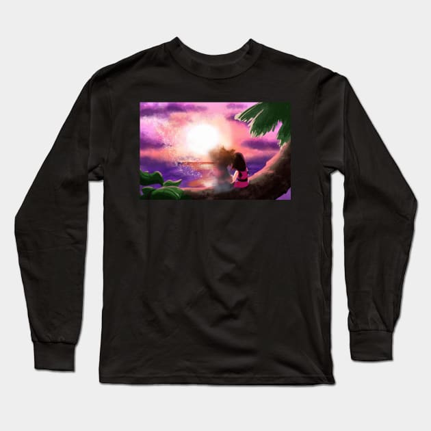 sokai sunset Long Sleeve T-Shirt by bethepiano